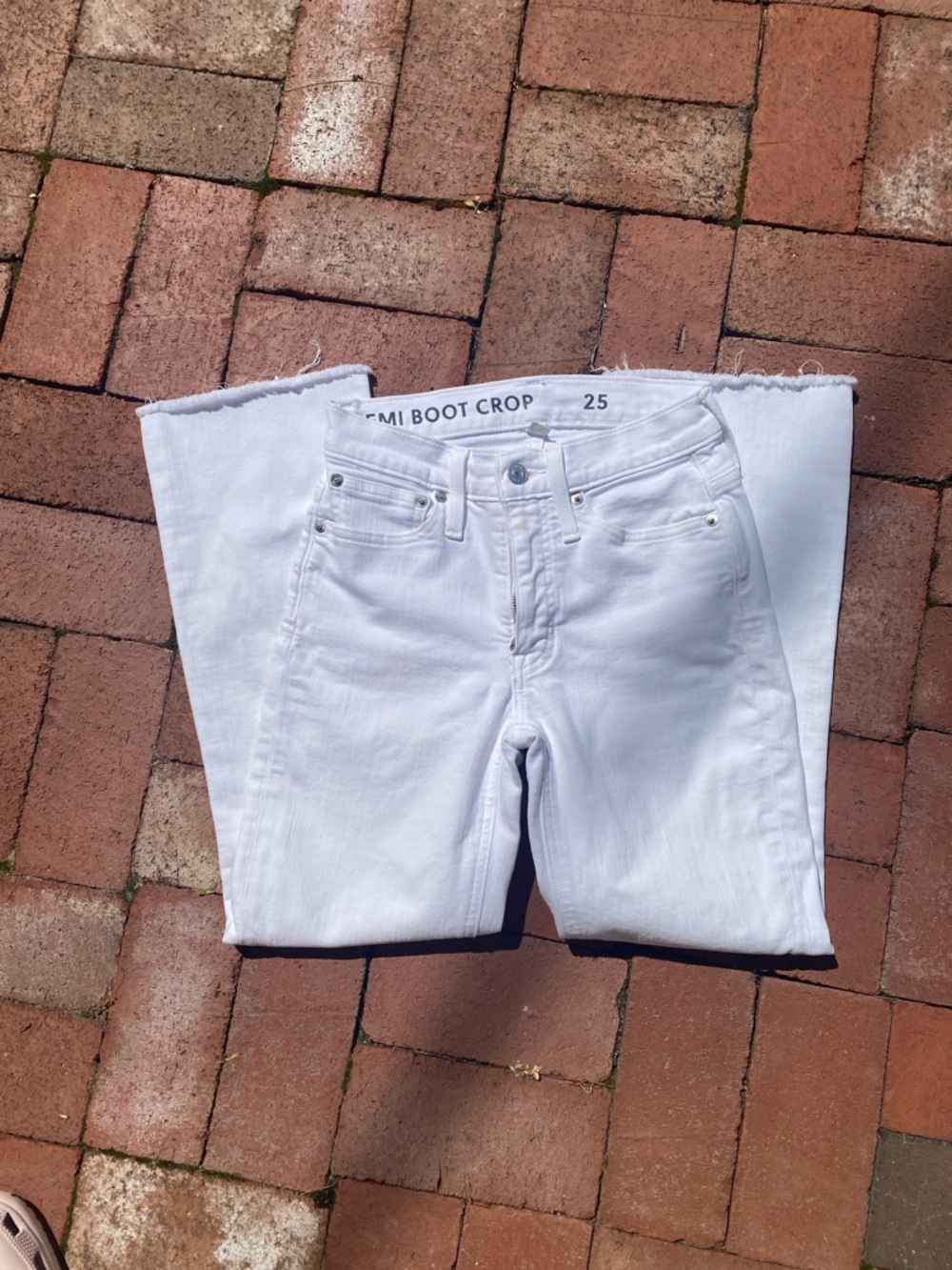 J Crew White Semi Boot Crop Women's Jeans - Picture 3 of 6